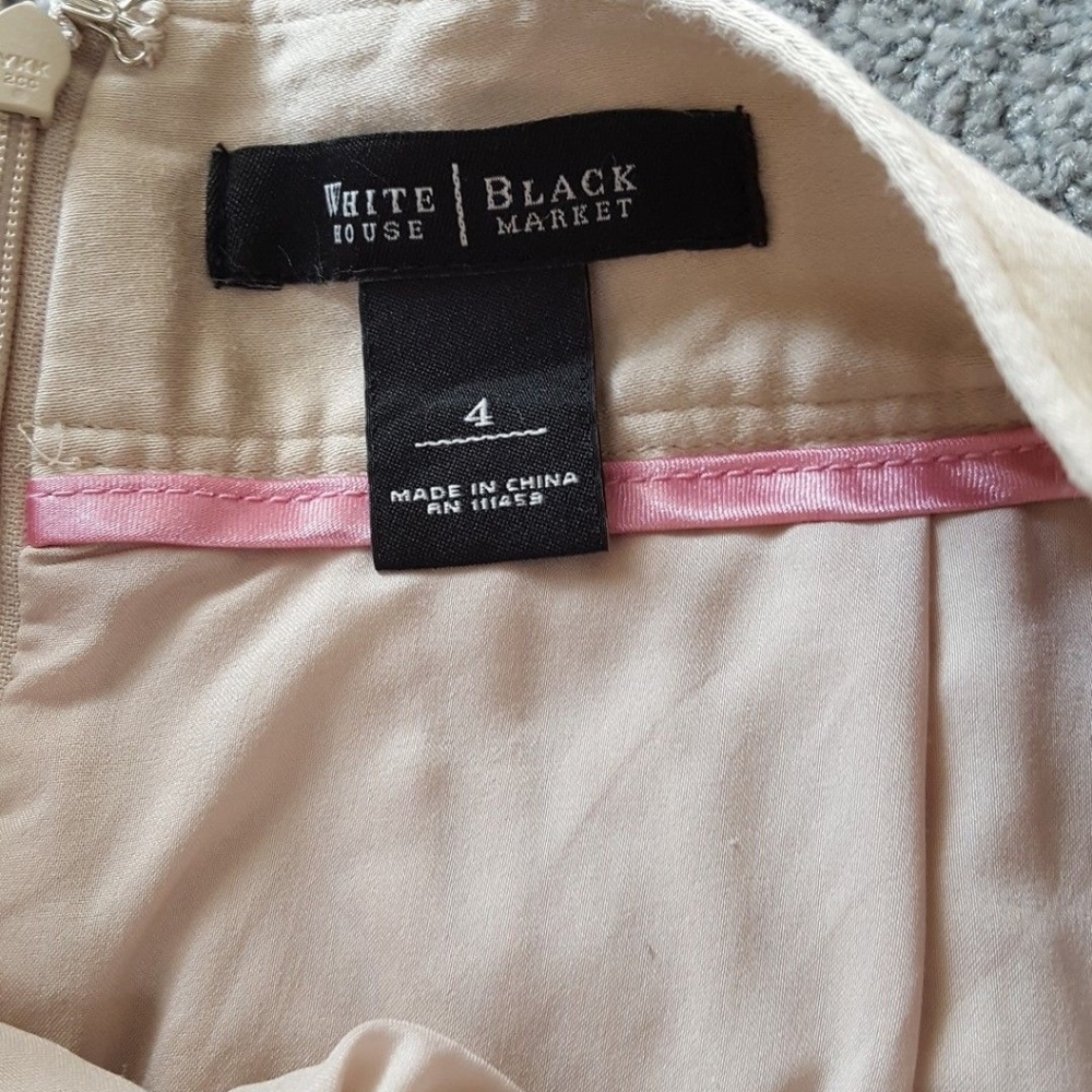 3/$15 White House Black Market Pleated Skirt Sz 4 - Picture 5 of 6